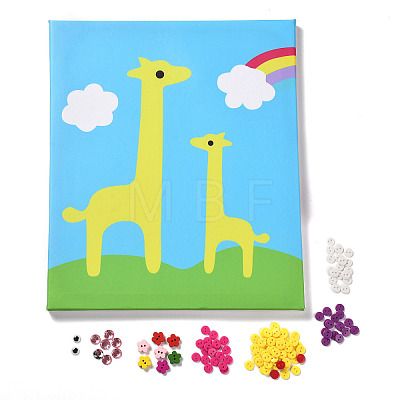 Creative DIY Giraffe Pattern Resin Button Art DIY-Z007-42-1