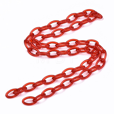 Handmade Transparent ABS Plastic Cable Chains KY-S166-001D-1