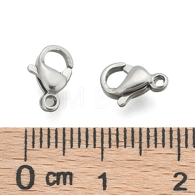304 Stainless Steel Lobster Claw Clasps STAS-AB16-1-1
