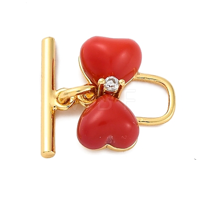 Resin Toggle Clasps KK-P291-01G-1