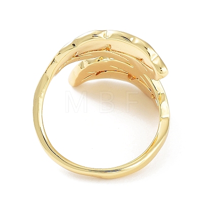 Brass Open Cuff Rings RJEW-D016-04G-1