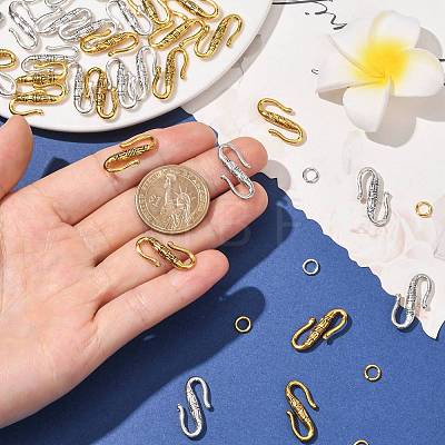 Tibetan Style Alloy S-Hook Clasps FIND-FS0005-28-1