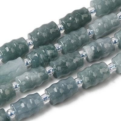 Natural Myanmar Jadeite Beads Strands G-F822-D01-01-1