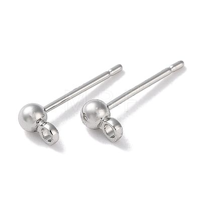 Rack Plating Brass Stud Earring Settings KK-F090-16P-01-1