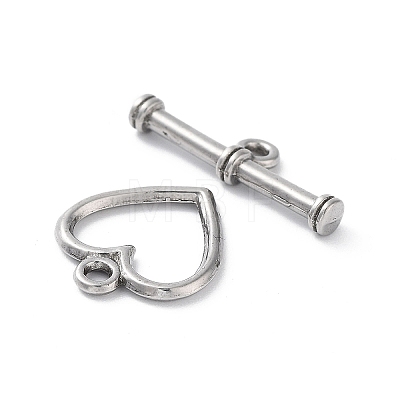 Non-Tarnish 304 Stainless Steel Toggle Clasps X-STAS-A092-08B-P-1