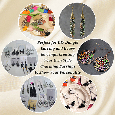  400Pcs 2 Colors Iron Earring Hooks DIY-PH0009-58-1