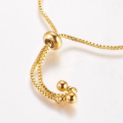Brass Chain Bracelet Making MAK-P007-04-03G-1