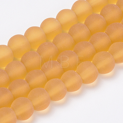 Transparent Glass Beads Strands GLAA-Q064-12-6mm-1