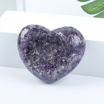 Resin Heart Display Decoration PW-WG31493-04-1