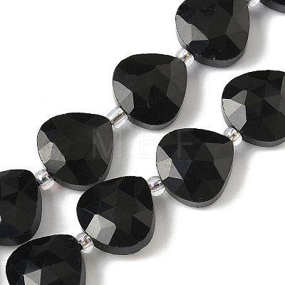 Natural Black Onyx(Dyed & Heated) Beads Strands G-D316-A15-1