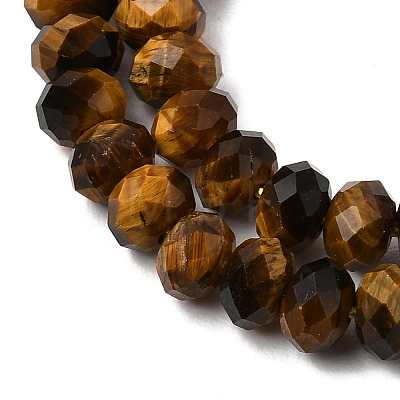 Natural Tiger Eye Beads Strands G-N0179-03-6x4mm-1