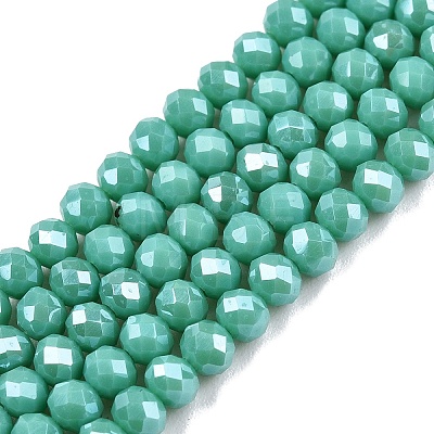 Electroplate Glass Beads Strands EGLA-A044-P3mm-A31-1