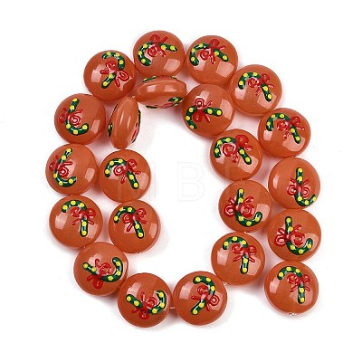 Christmas Handmade Lampwork Enamel Beads X1-LAMP-C020-03E-1