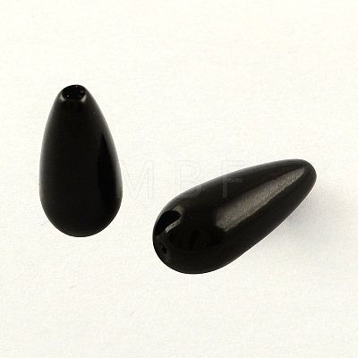 ABS Plastic Imitation Pearl Teardrop Beads LS-X-MACR-S266-A40-1