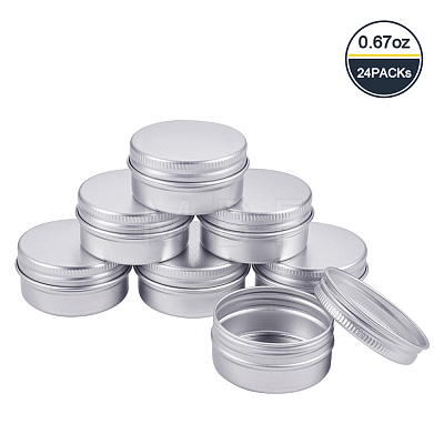 BENECREAT Round Aluminium Tin Cans CON-BC0004-83-1