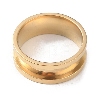 201 Stainless Steel Grooved Finger Ring RJEW-WH0004-32C-G-1