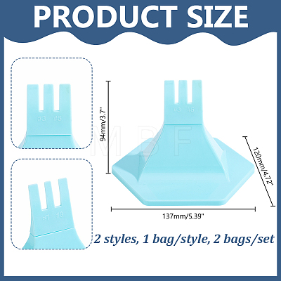 2Bags 2 Styles ABS Plastic Button Punch TOOL-HY0001-18-1
