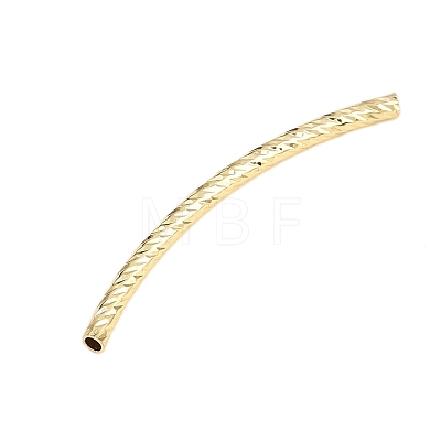 Curved Brass Tube Beads KK-D508-12G-1