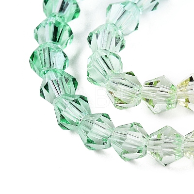 Gradient Color Baking Paint Glass Bead Strands DGLA-A039-T2mm-A013-1