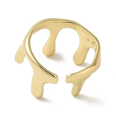 Brass Open Cuff Rings RJEW-Q778-31G-1
