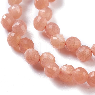 Natural Sunstone  Beads Strands G-H243-14-1