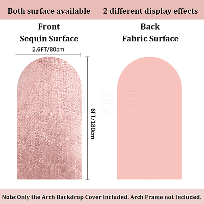 Fiber Wedding Arch Cover AJEW-WH20096-70C-1