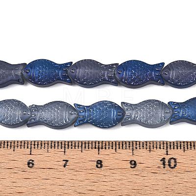 Frosted Glass Beads Strands GLAA-T023-40C-02-1