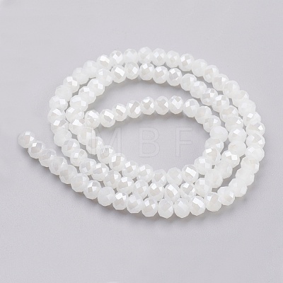 Electroplate Glass Beads Strands X-GLAA-K027-03AB-1
