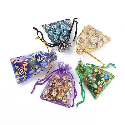 Printed Organza Bags X1-OP-R024-7x9-M-1