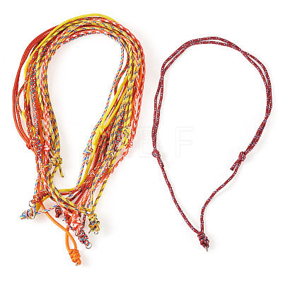 12Pcs 12 Colors Polyester & Spandex Cord Necklace Making AJEW-TAC00070-1