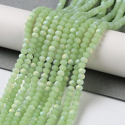 Imitation Jade Glass Beads Strands EGLA-A034-J2mm-MB01-1