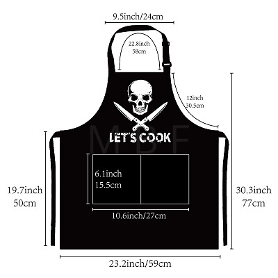 Polyester Apron AJEW-WH0221-007-1