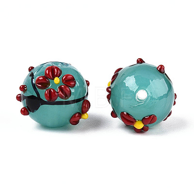Handmade Lampwork Enamel Beads LAMP-T023-23C-1
