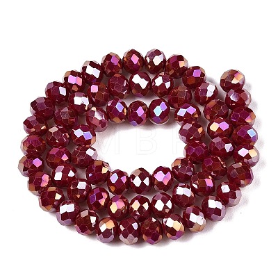 Electroplate Glass Beads Strands LS-EGLA-A044-P8mm-B02-1
