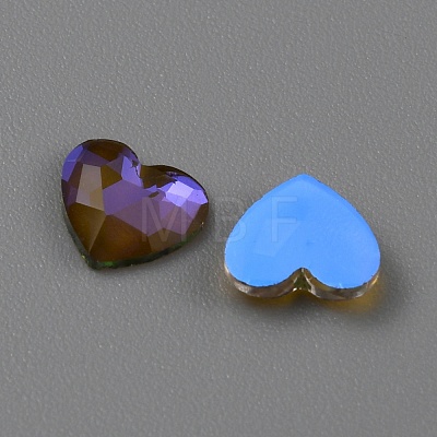 Transparent K9 Glass Cabochons GLAA-TAC0012-15E-1
