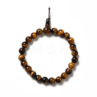 Natural Tiger Eye Gourd Beaded Stretch Bracelet for Women G-G997-G04-1