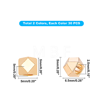Brass Beads Spacers KK-PH0004-42-1