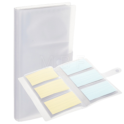 3 Inch 240-Pocket Plastic Photocard Storage Albums with Press Stud AJEW-WH0752-817A-1