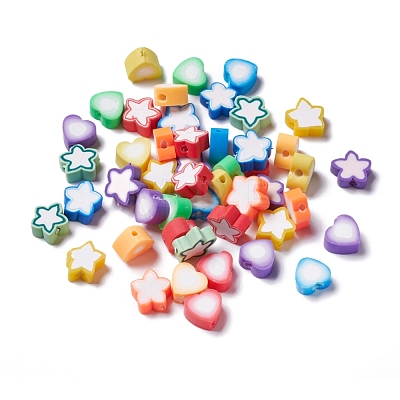 240Pcs 12 Style Handmade Polymer Clay Beads CLAY-YW0001-29-1