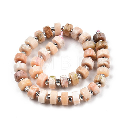Natural Pink Opal Beads Strands G-N327-07K-1