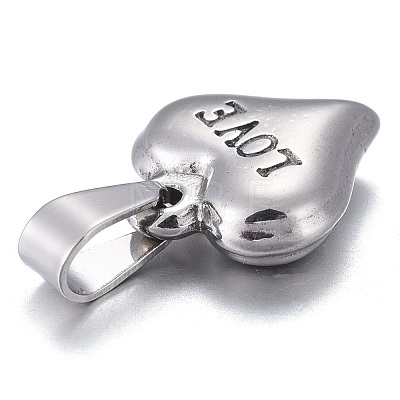 Valentine's Day 201 Stainless Steel Charms STAS-I159-02B-P-1