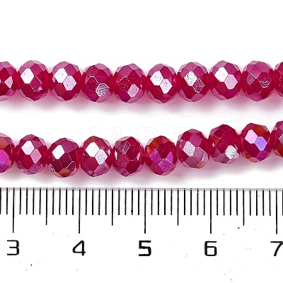 Baking Electroplate Glass Beads Strands X1-DGLA-A039-J10mm-B02-1