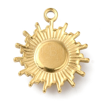 Real 18K Gold Plated 304 Stainless Steel Pendants STAS-A084-21G-01-1