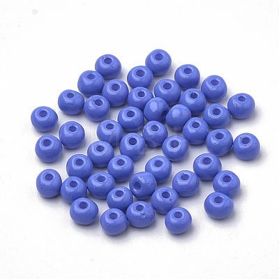 6/0 Baking Paint Glass Seed Beads SEED-Q025-4mm-N08-1