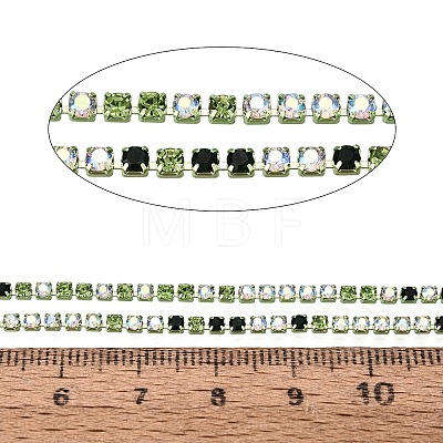 Iron Rhinestone Cup Chains CH-Q006-02A-04-1