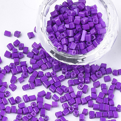 Baking Paint Glass Beads SEED-S023-11A-09-1