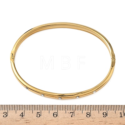 304 Stainless Steel Hinged Bangles for Women BJEW-C132-02G-1