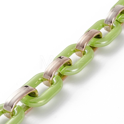 Handmade Opaque Acrylic Cable Chains AJEW-JB00890-03-1