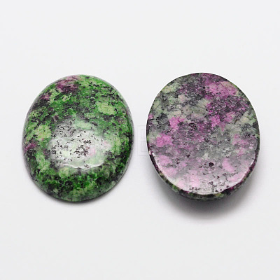 Oval Natural Ruby in Zoisite Cabochons X-G-K020-40x30mm-09-1