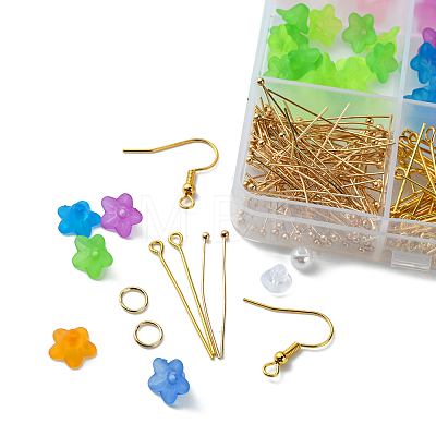 DIY DIY Flower Dangle Earrings Making Kit DIY-FS0004-40-1